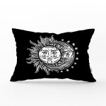 Güneş Ay Yıldızlı Dekoratif Dikdörtgen Kırlent Kılıfı Realhomes