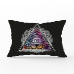 - Rh-Dik-5002-Gorsel1 - Realhomes Üçüncü Göz Motifli Özel Tasarım Dijital Baskılı Dikdörtgen Yastık Kılıfı Realhomes