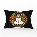 Uzak Doğu Yoga Motifleri Mandalas Özel Tasarım Dijital Baskılı Dikdörtgen Yastık Kırlent Kılıfı Realhomes