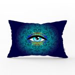 Blue Eye Özel Tasarım Dijital Baskılı Dikdörtgen Kırlent Kılıfı Realhomes