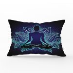 - Rh-Dik-5031-Gorsel1 - Realhomes Mavi Neon Motifli Yoga Desenli Özel Tasarım Dikdörtgen Kırlent Kılıfı Realhomes