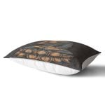 - Rh-Dik-5042-Gorsel2 - Realhomes Gri Zeminde Buda Heykeli Motifli Özel Tasarım Dikdörtgen Kırlent Kılıfı Realhomes