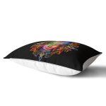 - Rh-Dik-5051-Gorsel2 - Realhomes Siyah Zeminde Neon Buda Dekoratif Dikdörtgen Kırlent Kılıfı Realhomes