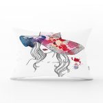 - Rh-Dik-5078-Gorsel1 - Realhomes Fashion Girl Şapka Özel Tasarım Dijital Baskılı Dikdörtgen Kırlent Kılıfı Realhomes