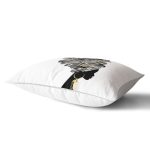 - Rh-Dik-5098-Gorsel2 - Realhomes Siyah Beyaz Zenci Kadın Motifli Modern Dekoratif Dikdörtgen Kırlent Kılıfı Realhomes