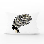 - Rh-Dik-5098ayna-Gorsel1 - Realhomes Siyah Beyaz Zenci Kadın Motifli Dekoratif Dikdörtgen Kırlent Kılıfı Realhomes