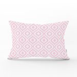 - Rh-Dik-5116pembe-Gorsel1 - Realhomes  Özel Tasarım Pembe İkat Desenli Dijital Baskılı Dikdörtgen Yastık Kırlent Kılıfı Realhomes