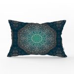 Lacivet Desenli Gold Mandla Motifli Dekoratif Dikdörtgen Yastık Kılıfı Realhomes