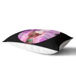 - Rh-Dik-5219-Gorsel2 - Realhomes Siyah Zeminde Renkli Frida Desenli Dikdörtgen Kırlent Kılıfı Realhomes