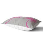 - Rh-Dik-5228fusya-Gorsel2 - Realhomes Gri Zeminde Fuşya Palmiye Motifli Modern Dikdörtgen Kırlent Kılıfı Realhomes