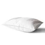 - Rh-Dik-5235gri-Gorsel2 - Realhomes Beyaz Zeminde Gri Palmiye Yaprakları Özel Tasarım Dikdörtgen Kırlent Kılıfı Realhomes