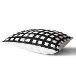 - Rh-Dik-5236siyah-Gorsel2 - Realhomes Siyah Zeminde Geometrik Kare Motifli Dekoratif Dikdörtgen Yastık Kılıfı Realhomes