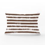 - Rh-Dik-5237kahve-Gorsel1 - Realhomes Kahve Çizgili Motifli Dekoratif Modern Dikdörtgen Yastık Kılıfı Realhomes