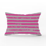 Çizgi Kolaj Motifli Dekoratif Modern Dikdörtgen Yastık Kılıfı Realhomes