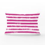 Mor Çizgili Motifli Dekoratif Modern Dikdörtgen Yastık Kılıfı Realhomes