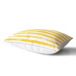Sarı Çizgili Motifli Dekoratif Modern Dikdörtgen Yastık Kılıfı Realhomes