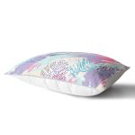 RealHomes Sulu Boya Yapraklar Özel Tasarım Modern Dikdörtgen Kırlent Kılıfı Realhomes