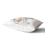 Geometrik Çizimlerden Oluşan Baykuş Motifli Özel Tasarım Dikdörtgen Kırlent Kılıfı Realhomes