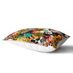 Kaplan Motifli Renkli Dijital Baskılı Özel Tasarım Modern Dikdörtgen Yastık Kılıfı Realhomes
