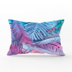 - Rh-Dik-5269-Gorsel1 - Realhomes Büyüleyici Renklerde Tropikal Yaprak Desenli Özel Tasarım Dikdörtgen Kırlent Kılıfı Realhomes