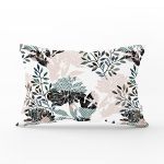 RealHomes Özel Tasarım Zeytin Yaprak Motifli Modern Dikdörtgen Yastık Kılıfı Realhomes