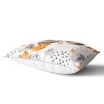 Mermer Desen Ve Kuru Yaprak Motifli Dekoratif Dikdörtgen Kırlent Kılıfı Realhomes