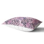 Lila Zemin Üzerinde Leopar Deseni Baskılı Özel Tasarım Dekoratif Dikdörtgen Yastık Kılıfı Realhomes