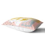 - Rh-Dik-5296-Gorsel2 - Realhomes Pembe Zemin Üzerinde Sulu Boya Beyaz Ve Mavi Çizimli Özel Tasarım Dikdörtgen Yastık Kılıfı Realhomes