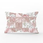 Mermer Desen Temalı Geometrik Özel Tasarım Dikdörtgen Kırlent Kılıfı Realhomes