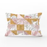 - Rh-Dik-5305-Gorsel1 - Realhomes Altın Zeminde Mermer Desenli Dijital Baskılı Dikdörtgen Kırlent Kılıfı Realhomes