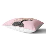 - Rh-Dik-5310pembe-Gorsel2 - Realhomes Pembe Zemin Üzerinde Gold Yaprak Motifli Dekoratif Dikdörtgen Yastık Kılıfı Realhomes