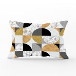 - Rh-Dik-5312-Gorsel1 - Realhomes Geometrik Şekiller İçerisinde Gold Ve Siyah Ayrıntı Motifli Dekoratif Dikdörtgen Yastık Kılıfı Realhomes