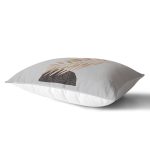 - Rh-Dik-5316gri-Gorsel2 - Realhomes Gri Zeminde Soyut Çizim Ay Ve Yaprak Motifli Dikdörtgen Kırlent Kılıfı Realhomes