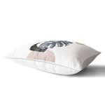 - Rh-Dik-5320-Gorsel2 - Realhomes Beyaz Zeminde Tropik Yaprak Desen Dijital Baskılı Dikdörtgen Kırlent Kılıfı Realhomes