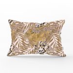 - Rh-Dik-5322-Gorsel1 - Realhomes Leopar Temalı Kuru Yaprak Desenli Dijital Baskılı Dikdörtgen Kırlent Kılıfı Realhomes