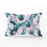 - Rh-Dik-5326-Gorsel1 - Realhomes Yaz Partisi Tropik Çiçek Motifli Dikdörtgen Kırlent Kılıfı Realhomes