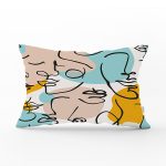 Botanik Portre Basklı Özel Tasarım Dekoratif Dikdörtgen Kırlent Kılıfı Realhomes