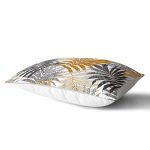 Renkli Yapraklar Üzerinde Nokta Tasarımlı Dikdörtgen Kırlent Kılıfı Realhomes