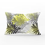 - Rh-Dik-5358-Gorsel1 - Realhomes Sarı Yapraklar Üzerinde Nokta Tasarımlı Dikdörtgen Kırlent Kılıfı Realhomes