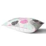 - Rh-Dik-5361-Gorsel2 - Realhomes Beyaz Zeminde Renkli Trorik Yapraklar Dikdörtgen Kırlent Kılıfı Realhomes