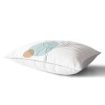 Karakalem Botanik Yaprak Desenli Dikdörtgen Kırlent Kılıfı Realhomes