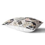 Geometrik Mermer Desenli Özel Tasarım Dijital Baskılı Dikdörtgen Kırlent Kılıfı Realhomes