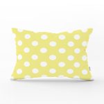 Puantiyeli Dijital Baskılı Dekoratif Dikdörtgen Yastık Kırlent Kılıfı Realhomes