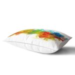 Renkli Duman Temalı Dijital Baskılı Modern Dikdörtgen Yastık Kılıfı Realhomes