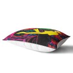 Soyut Çizim Saksafon Temalı Dijital Baskılı Dikdörtgen Kırlent Kılıfı Realhomes