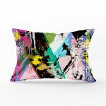 - Rh-Dik-5579-Gorsel1 - Realhomes Renkli Sulu Boya Fırça Darbeli Motifli Modern Dikdörtgen Yastık Kılıfı Realhomes