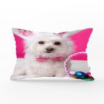 Sevimli Köpek Desenli Dijital Baskılı Modern Dikdörtgen Yastık Kırlent Kılıfı Realhomes
