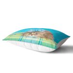 - Rh-Dik-5612-Gorsel2 - Realhomes Mavi Şapkalı Kedi Desenli Modern Dikdörtgen Kırlent Kılıfı Realhomes