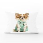 - Rh-Dik-5615-Gorsel1 - Realhomes Sevimli Köpek Dijital Baskılı Modern Dikdörtgen Yastık Kırlent Kılıfı Realhomes