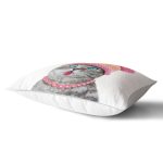 - Rh-Dik-5639-Gorsel2 - Realhomes Şapkalı Mavi Gözlü Sevimli Kedi Baskılı Dikdörtgen Yastık Kırlent Kılıfı Realhomes